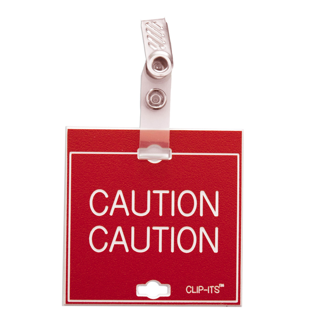 Clip-Its™ - Warning, Safety Issues (Red with White Text)