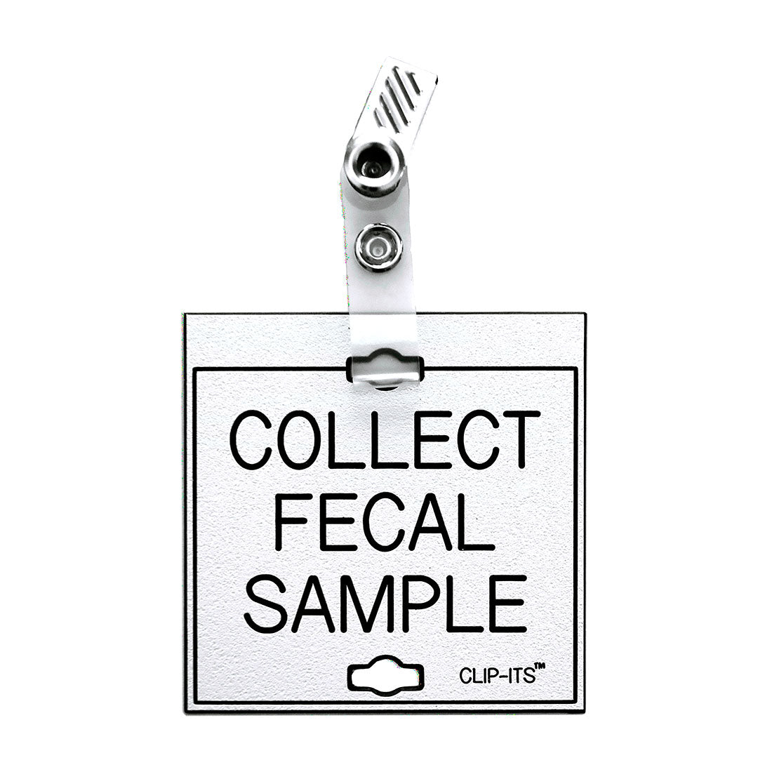 Clip-Its™ - Specimen Samples or Exam Required (White with Black Text)