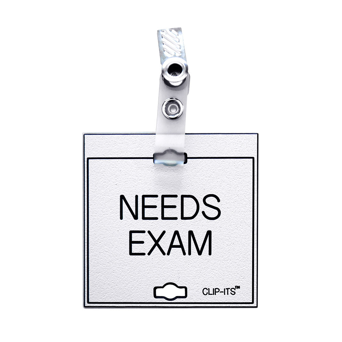 Clip-Its™ - Specimen Samples or Exam Required (White with Black Text)
