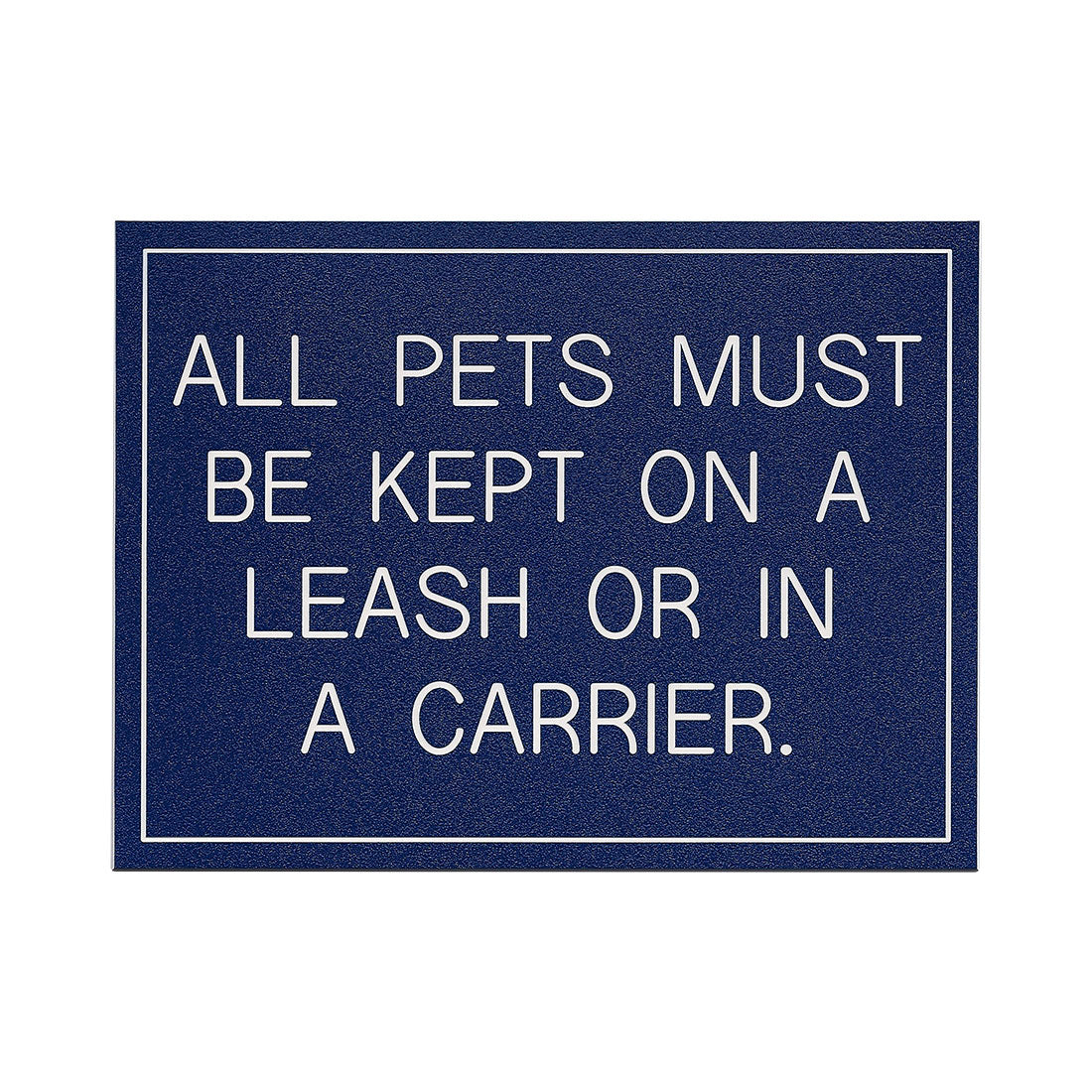 ALL PETS MUST BE KEPT ON A LEASH...