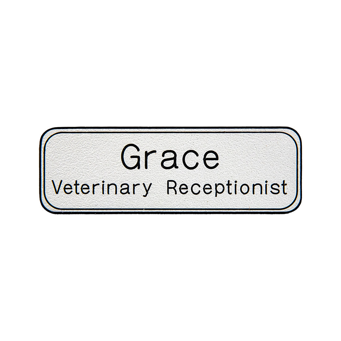 Engraved Name Badge with Border