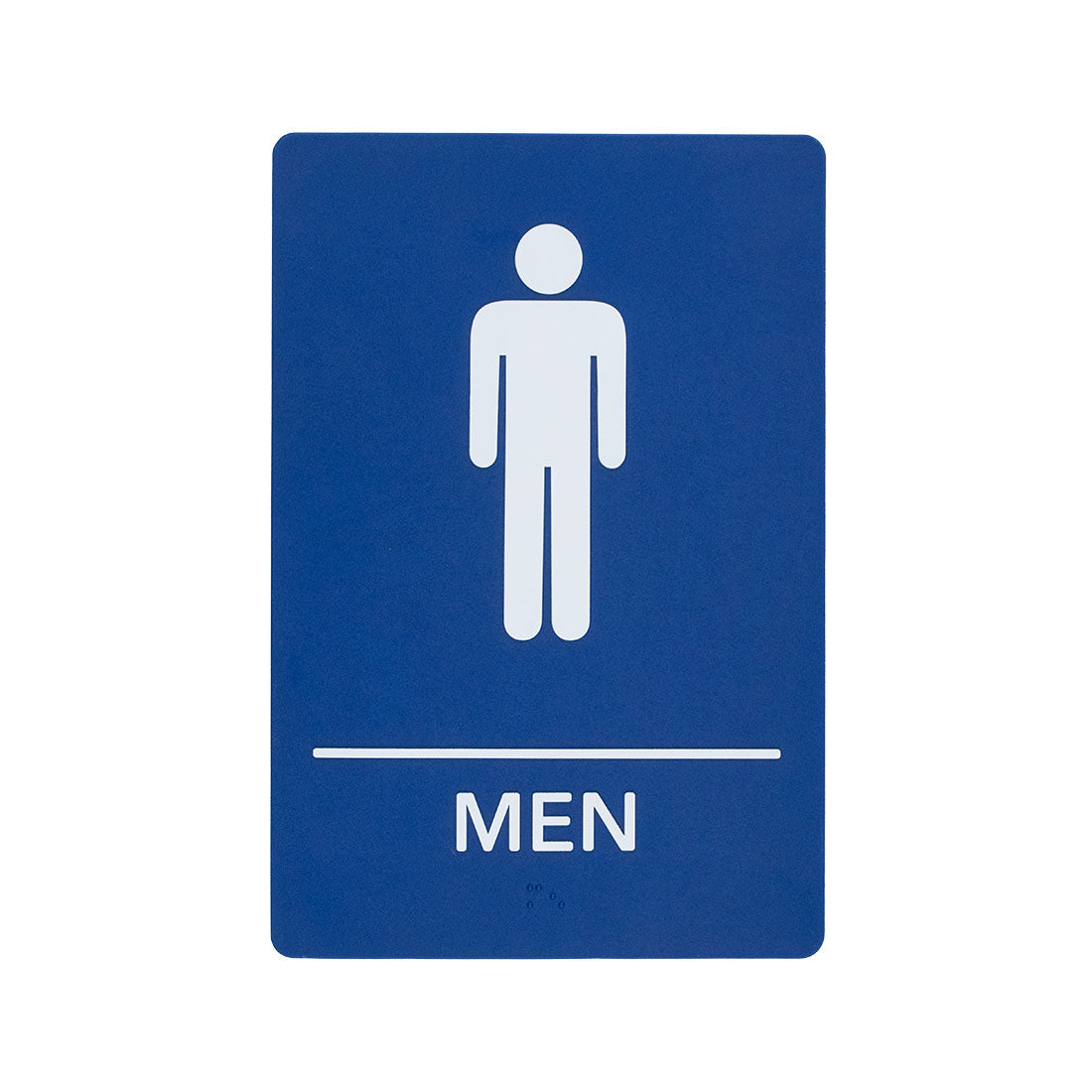 Restroom, Men - Braille Sign