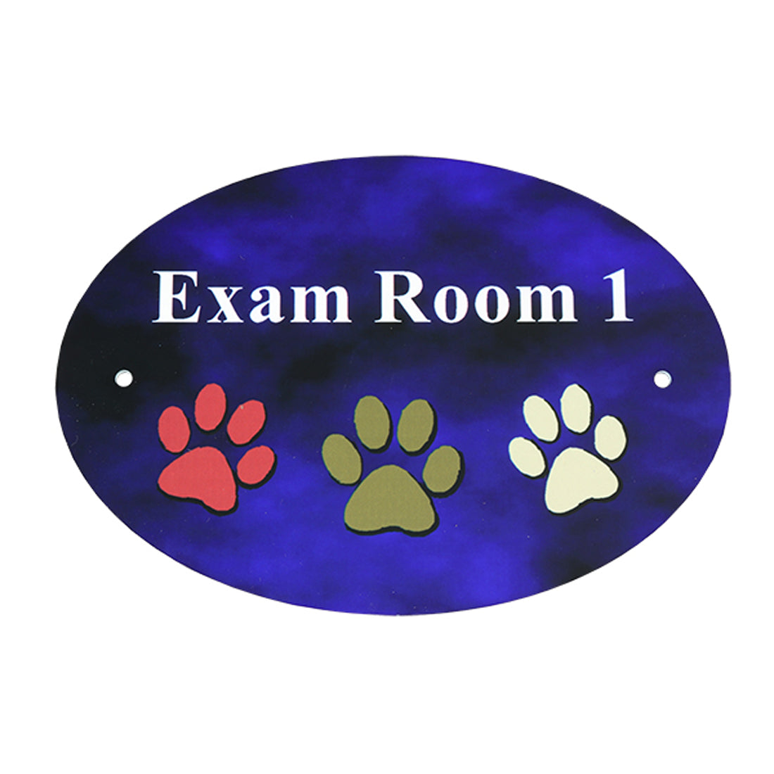 Full Color Oval Room Identification Sign