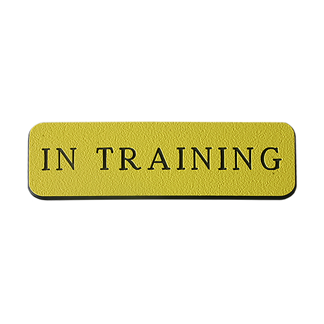 IN TRAINING Name Badge - Yellow / Black