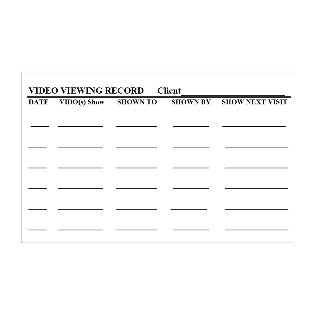 Medical Record Stickers (Pack of 200)