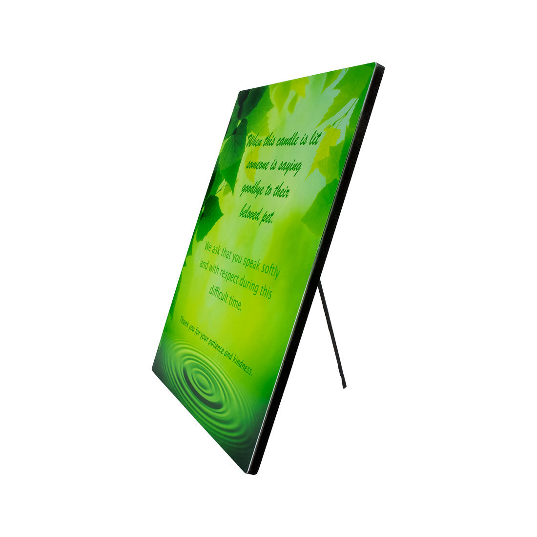 "When This Candle is Lit..." Sublimated Easel Sign