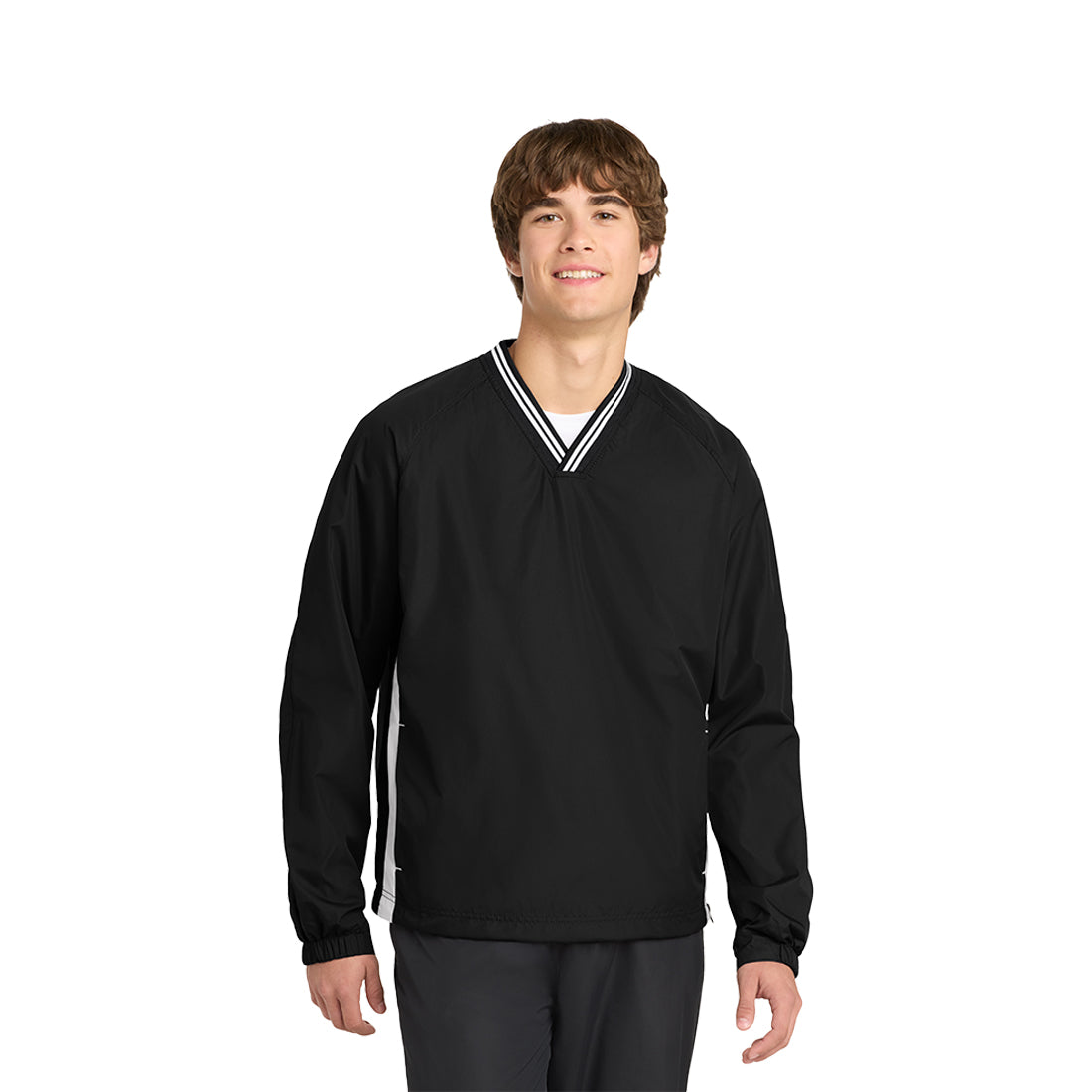 Tipped V-Neck Raglan Wind Shirt - Men's / Unisex